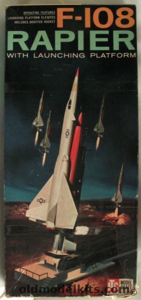 ITC 1/89 F-108 Rapier with Booster and Launching Platform, 3663-149 plastic model kit